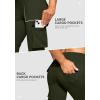imageG Gradual Womens 6 Pockets High Waist Yoga Pants Stretch Cargo Flare Leggings for Fitness Travel Casual WearArmy Green