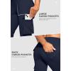 imageG Gradual Womens 6 Pockets High Waist Yoga Pants Stretch Cargo Flare Leggings for Fitness Travel Casual WearNavy