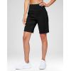 imageG Gradual Womens 9quot Bermuda Long Shorts with Pockets High Waisted Athletic Knee Length Shorts for Women Walking WorkoutBlack