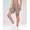 imageG Gradual Womens 9quot Bermuda Long Shorts with Pockets High Waisted Athletic Knee Length Shorts for Women Walking WorkoutDark Khaki
