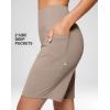 imageG Gradual Womens 9quot Bermuda Long Shorts with Pockets High Waisted Athletic Knee Length Shorts for Women Walking WorkoutDark Khaki
