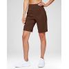 imageG Gradual Womens 9quot Bermuda Long Shorts with Pockets High Waisted Athletic Knee Length Shorts for Women Walking WorkoutEspresso