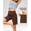 imageG Gradual Womens 9quot Bermuda Long Shorts with Pockets High Waisted Athletic Knee Length Shorts for Women Walking WorkoutEspresso