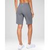 imageG Gradual Womens 9quot Bermuda Long Shorts with Pockets High Waisted Athletic Knee Length Shorts for Women Walking WorkoutLight Grey