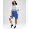 imageG Gradual Womens 9quot Bermuda Long Shorts with Pockets High Waisted Athletic Knee Length Shorts for Women Walking WorkoutRoyal Blue