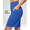 imageG Gradual Womens 9quot Bermuda Long Shorts with Pockets High Waisted Athletic Knee Length Shorts for Women Walking WorkoutRoyal Blue