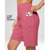 imageG Gradual Womens 9quot Bermuda Long Shorts with Pockets High Waisted Athletic Knee Length Shorts for Women Walking WorkoutVelvet Dust