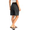 imageG Gradual Womens Bermuda Long Shorts with Pockets 9quot High Waisted Knee Length Shorts for Women Walking Athletic WorkoutDark Grey