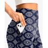 imageG Gradual Womens Bermuda Long Shorts with Pockets 9quot High Waisted Knee Length Shorts for Women Walking Athletic WorkoutNavy Flower