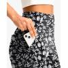 imageG Gradual Womens Bermuda Long Shorts with Pockets 9quot High Waisted Knee Length Shorts for Women Walking Athletic WorkoutWhite Flower