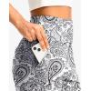 imageG Gradual Womens Bermuda Long Shorts with Pockets 9quot High Waisted Knee Length Shorts for Women Walking Athletic WorkoutWhite Paisley