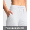imageG Gradual Womens Bermuda Shorts with Pockets 11quot Knee Length Stretch Comfy Drawstring Long Shorts for Women Summer WalkingCwhite