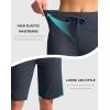 imageG Gradual Womens Bermuda Shorts with Pockets 11quot Knee Length Stretch Comfy Drawstring Long Shorts for Women Summer WalkingDusty Blue