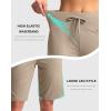 imageG Gradual Womens Bermuda Shorts with Pockets 11quot Knee Length Stretch Comfy Drawstring Long Shorts for Women Summer WalkingKhaki
