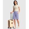 imageG Gradual Womens Bermuda Shorts with Pockets 11quot Knee Length Stretch Comfy Drawstring Long Shorts for Women Summer WalkingLavender