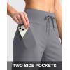 imageG Gradual Womens Bermuda Shorts with Pockets 11quot Knee Length Stretch Comfy Drawstring Long Shorts for Women Summer WalkingLight Grey