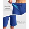 imageG Gradual Womens Bermuda Shorts with Pockets 11quot Knee Length Stretch Comfy Drawstring Long Shorts for Women Summer WalkingRoyal Blue