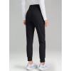 imageG Gradual Womens Fleece Lined Joggers High Waisted Water Resistant Thermal Hiking Pants Cold Weather Sweatpants with PocketsBlack