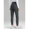 imageG Gradual Womens Fleece Lined Joggers High Waisted Water Resistant Thermal Hiking Pants Cold Weather Sweatpants with PocketsDark Grey