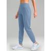 imageG Gradual Womens Fleece Lined Joggers High Waisted Water Resistant Thermal Hiking Pants Cold Weather Sweatpants with PocketsDemin Blue