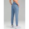 imageG Gradual Womens Fleece Lined Joggers High Waisted Water Resistant Thermal Hiking Pants Cold Weather Sweatpants with PocketsDemin Blue