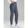 imageG Gradual Womens Fleece Lined Joggers High Waisted Water Resistant Thermal Hiking Pants Cold Weather Sweatpants with PocketsDusty Blue Heather