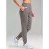 imageG Gradual Womens Fleece Lined Joggers High Waisted Water Resistant Thermal Hiking Pants Cold Weather Sweatpants with PocketsDusty Grey