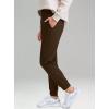 imageG Gradual Womens Fleece Lined Joggers High Waisted Water Resistant Thermal Hiking Pants Cold Weather Sweatpants with PocketsEspresso