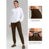imageG Gradual Womens Fleece Lined Joggers High Waisted Water Resistant Thermal Hiking Pants Cold Weather Sweatpants with PocketsEspresso
