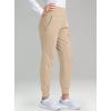 imageG Gradual Womens Fleece Lined Joggers High Waisted Water Resistant Thermal Hiking Pants Cold Weather Sweatpants with PocketsKhaki
