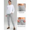 imageG Gradual Womens Fleece Lined Joggers High Waisted Water Resistant Thermal Hiking Pants Cold Weather Sweatpants with PocketsMedium Grey Heather