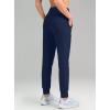imageG Gradual Womens Fleece Lined Joggers High Waisted Water Resistant Thermal Hiking Pants Cold Weather Sweatpants with PocketsNavy