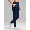 imageG Gradual Womens Fleece Lined Joggers High Waisted Water Resistant Thermal Hiking Pants Cold Weather Sweatpants with PocketsNavy