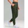 imageG Gradual Womens Fleece Lined Joggers High Waisted Water Resistant Thermal Hiking Pants Cold Weather Sweatpants with PocketsOlive