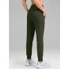 imageG Gradual Womens Fleece Lined Joggers High Waisted Water Resistant Thermal Hiking Pants Cold Weather Sweatpants with PocketsOlive