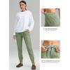 imageG Gradual Womens Fleece Lined Joggers High Waisted Water Resistant Thermal Hiking Pants Cold Weather Sweatpants with PocketsSage