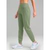 imageG Gradual Womens Fleece Lined Joggers High Waisted Water Resistant Thermal Hiking Pants Cold Weather Sweatpants with PocketsSage
