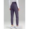 imageG Gradual Womens Fleece Lined Joggers High Waisted Water Resistant Thermal Hiking Pants Cold Weather Sweatpants with PocketsVintage Purple