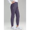 imageG Gradual Womens Fleece Lined Joggers High Waisted Water Resistant Thermal Hiking Pants Cold Weather Sweatpants with PocketsVintage Purple