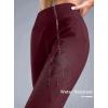 imageG Gradual Womens Fleece Lined Joggers High Waisted Water Resistant Thermal Hiking Pants Cold Weather Sweatpants with PocketsWine