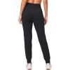 imageG Gradual Womens Fleece Lined Joggers High Waisted Water Resistant Thermal Winter Sweatpants Running Hiking PocketsBlack