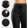 imageG Gradual Womens Fleece Lined Joggers High Waisted Water Resistant Thermal Winter Sweatpants Running Hiking PocketsBlack