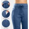 imageG Gradual Womens Fleece Lined Joggers High Waisted Water Resistant Thermal Winter Sweatpants Running Hiking PocketsBlue