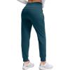 imageG Gradual Womens Fleece Lined Joggers High Waisted Water Resistant Thermal Winter Sweatpants Running Hiking PocketsBorealis Green