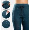 imageG Gradual Womens Fleece Lined Joggers High Waisted Water Resistant Thermal Winter Sweatpants Running Hiking PocketsBorealis Green