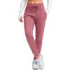 imageG Gradual Womens Fleece Lined Joggers High Waisted Water Resistant Thermal Winter Sweatpants Running Hiking PocketsBriar Rose