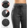 imageG Gradual Womens Fleece Lined Joggers High Waisted Water Resistant Thermal Winter Sweatpants Running Hiking PocketsCharcoal