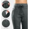 imageG Gradual Womens Fleece Lined Joggers High Waisted Water Resistant Thermal Winter Sweatpants Running Hiking PocketsDark Grey