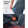 imageG Gradual Womens Fleece Lined Joggers High Waisted Water Resistant Thermal Winter Sweatpants Running Hiking PocketsDusty Blue