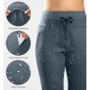 imageG Gradual Womens Fleece Lined Joggers High Waisted Water Resistant Thermal Winter Sweatpants Running Hiking PocketsDusty Blue